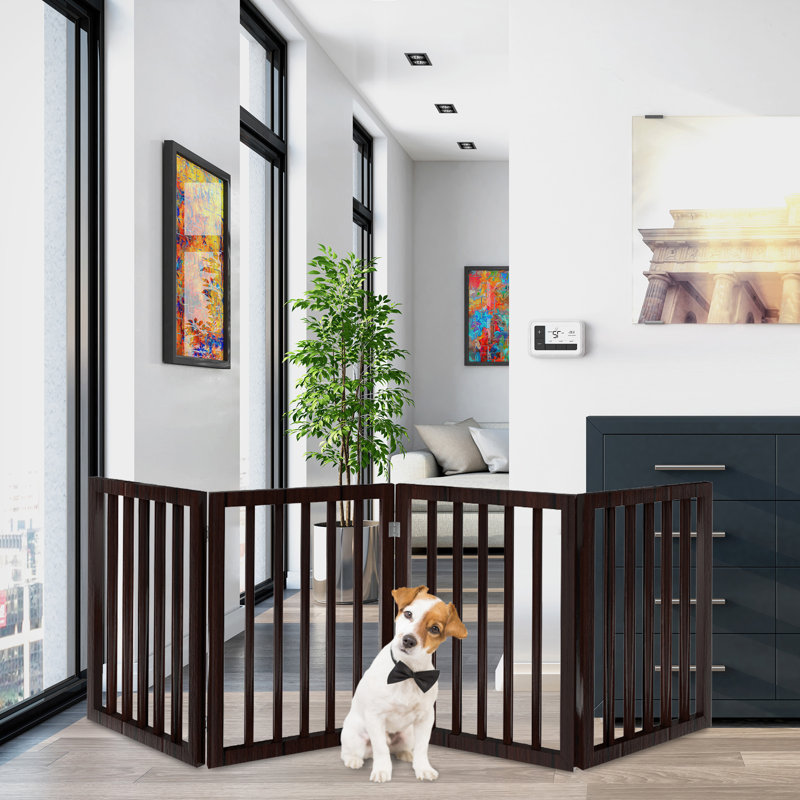 Petmaker 4Panel Free Standing Pet Gate & Reviews Wayfair